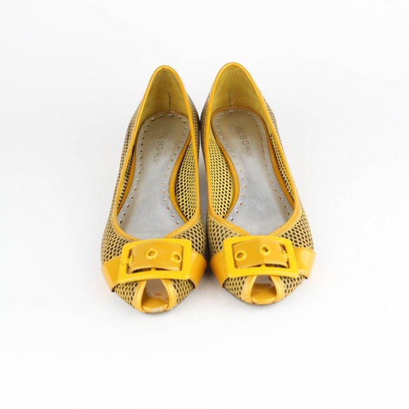 BCBGirls Shoes - BCBGirls Womens Shoes Peep Toe Buckle Accent